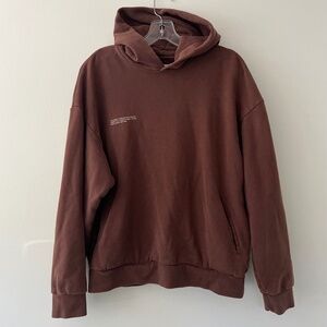 Pangaia Womens 365 Midweight Hoodie Chocolate Brown Sustainable Size Small